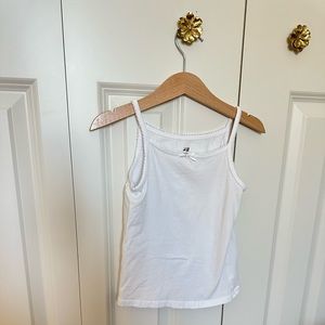 H&M LOT Detailed Girls Tank Top Grey and White